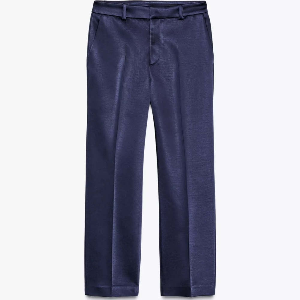 ZARA ZW Collection Heavyweight Satin Pants